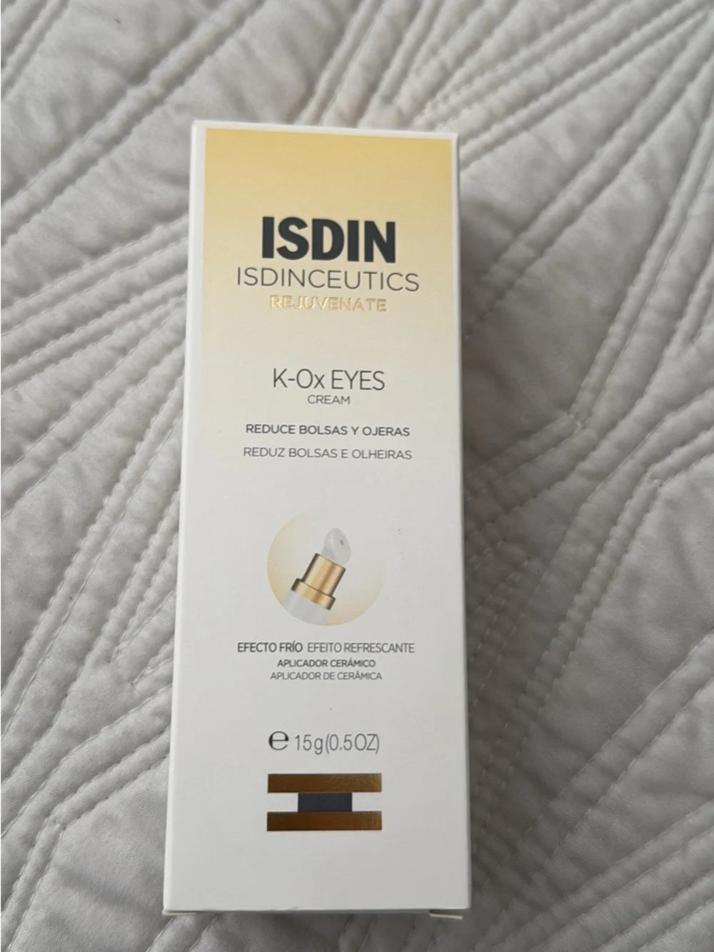 ISDIN K-Ox Eyes Cream - Gold/White Eye Treatment 2 pack (one box)